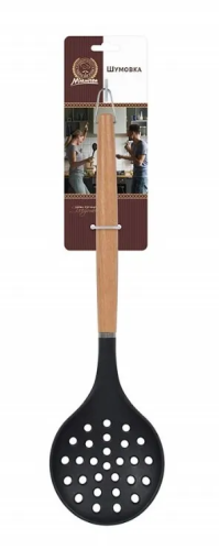 MARMITON шумовка нейлоновая буковая ручка 33,5см 17773